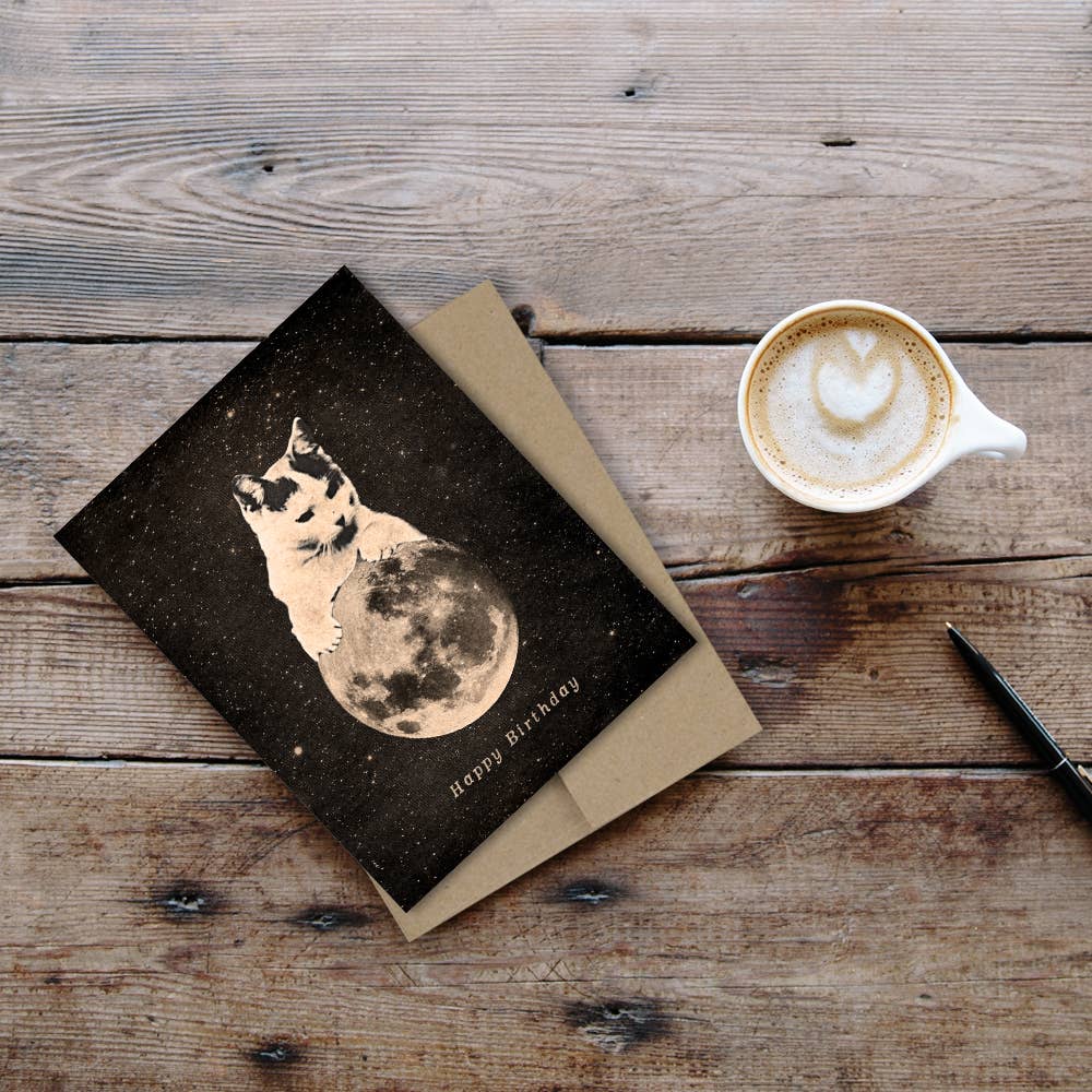 Happy Birthday Mooncat 2 Card
