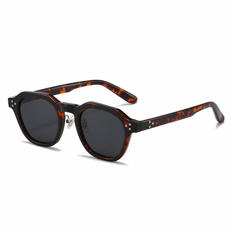 Retro Polarized UV Protection Round Sunglasses DP25D958: C1