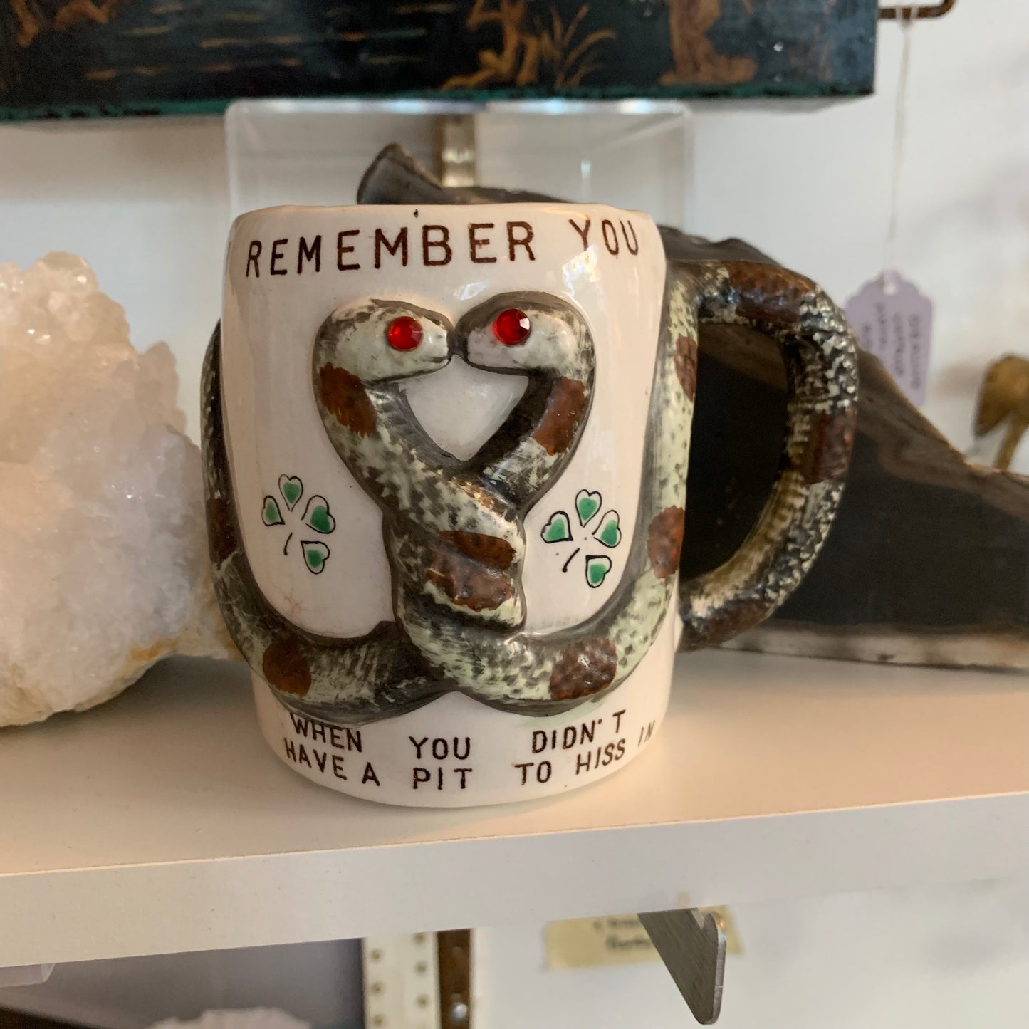 Vintage Pit to Hiss In Snake Mug