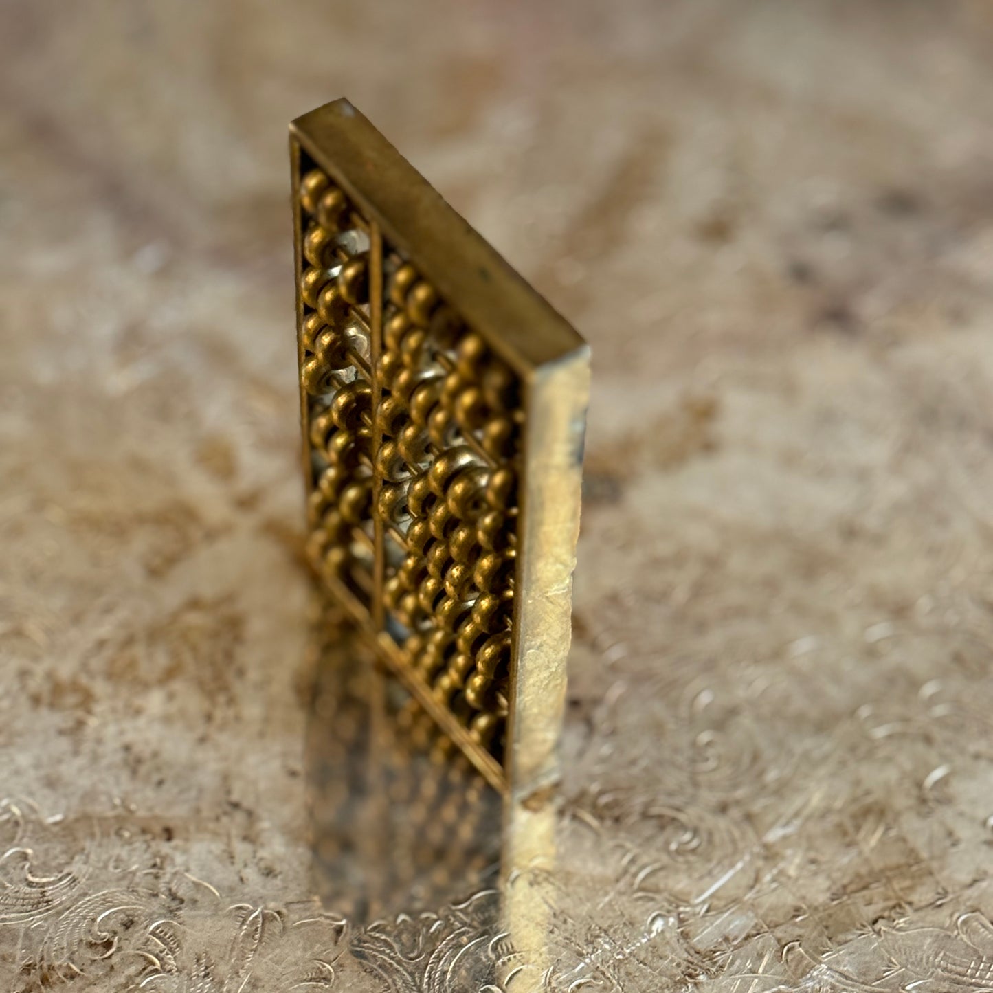 Miniature Brass Abacus