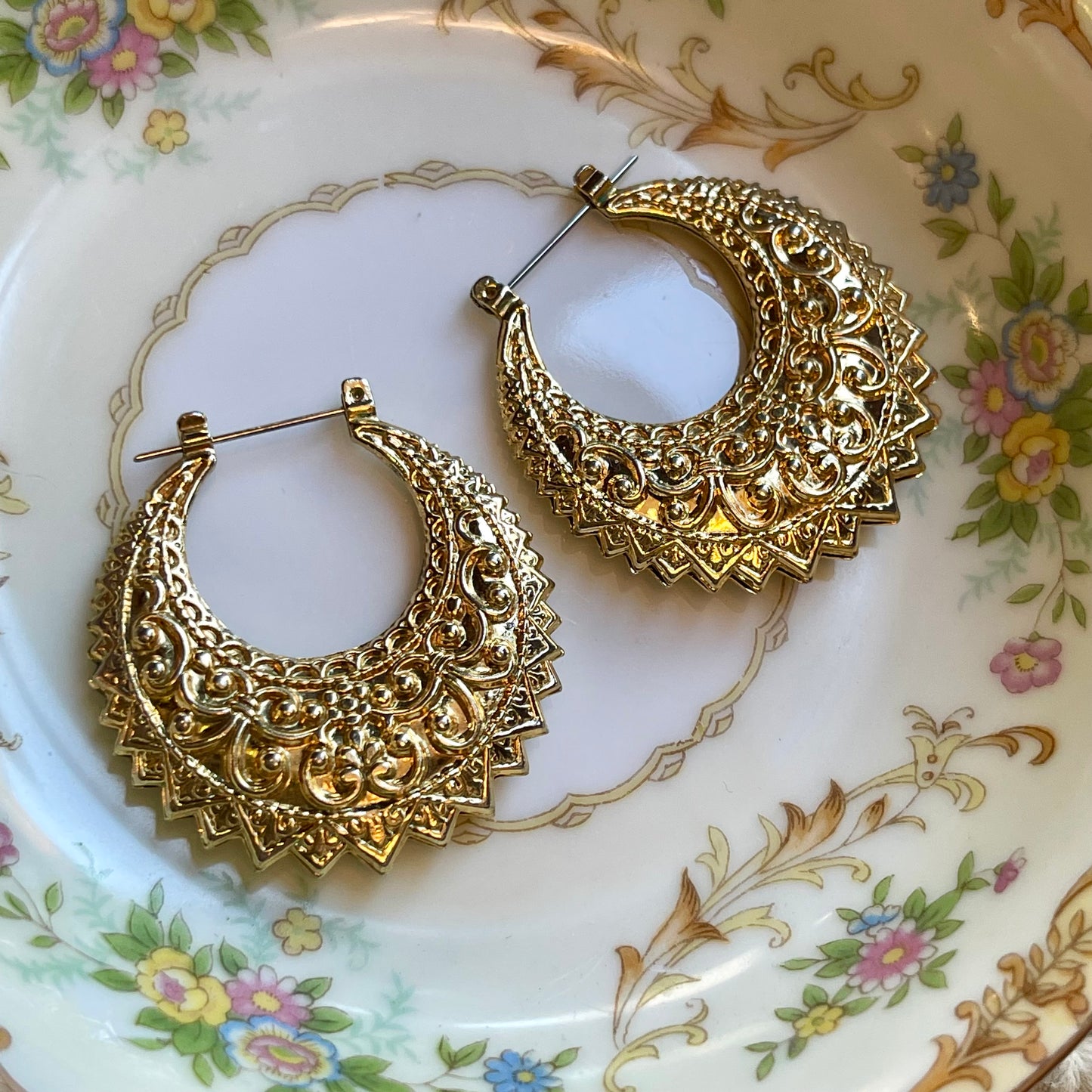 Textured Hoop Earrings