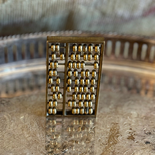 Miniature Brass Abacus