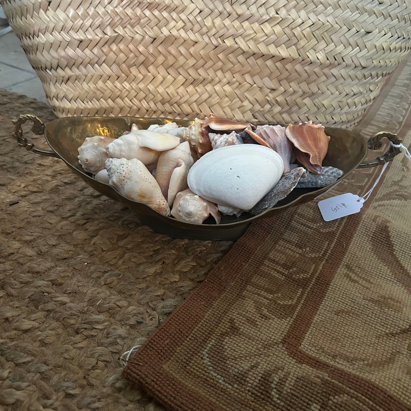 Brass Jardiniere with Shells