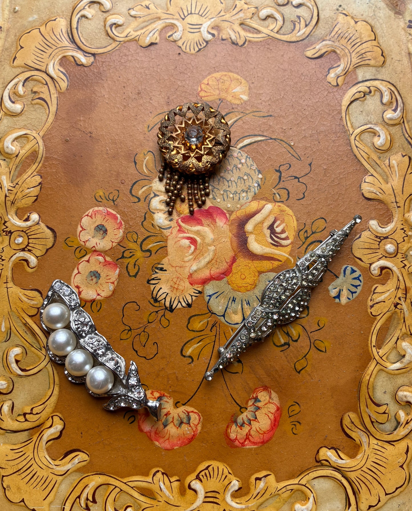 Art Deco Rhinestone Brooch