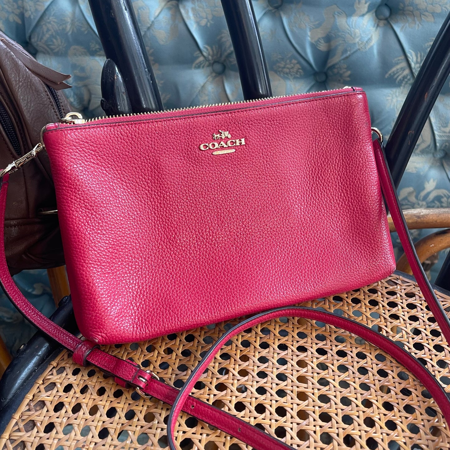 Red Coach Crossbody Bag