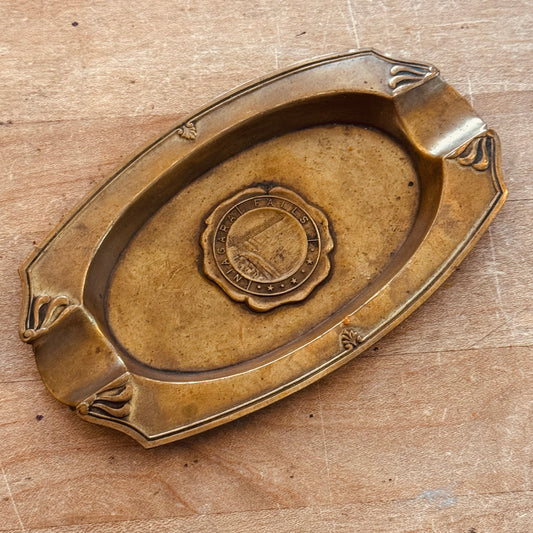 Niagara Falls Vintage Brass Ashtray