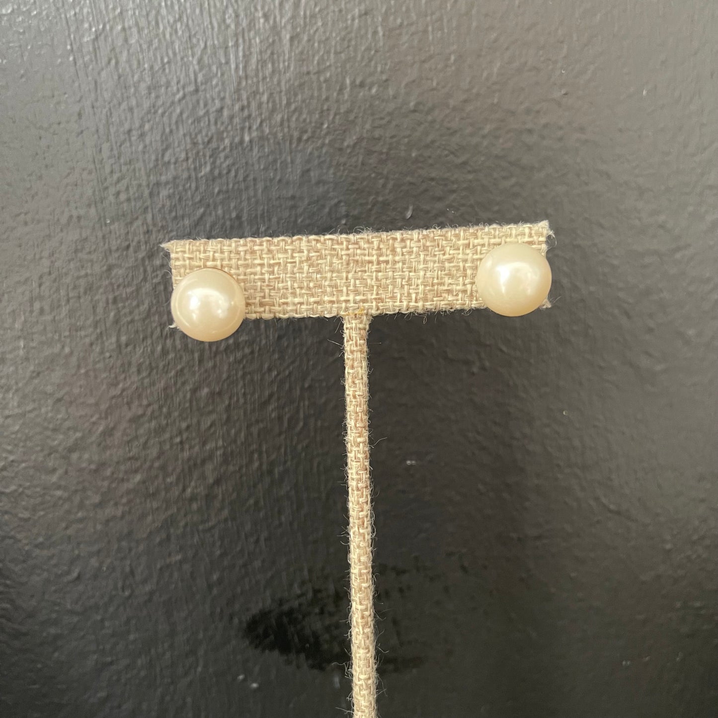 Faux Pearl Studs