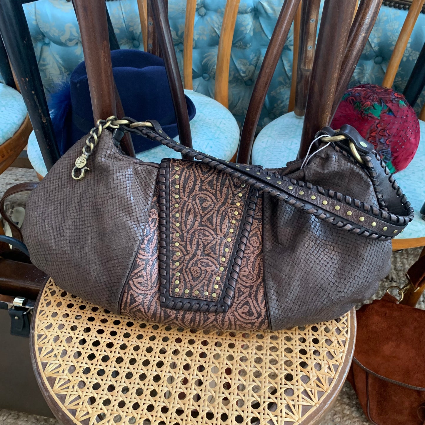 Donald Pliner Snakeskin Bag