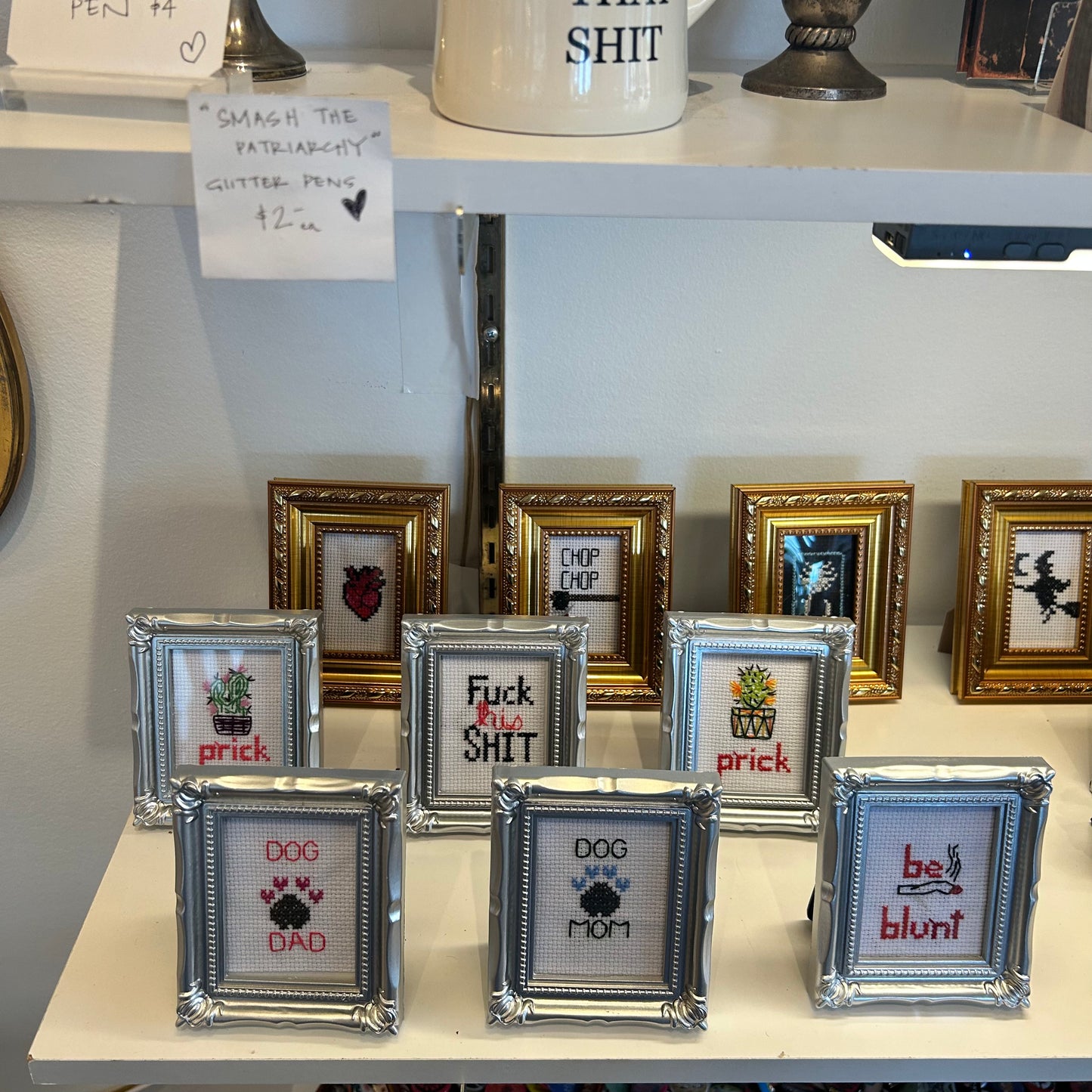 Lara Strang Mini Framed Cross Stitch - Rectangle Frames