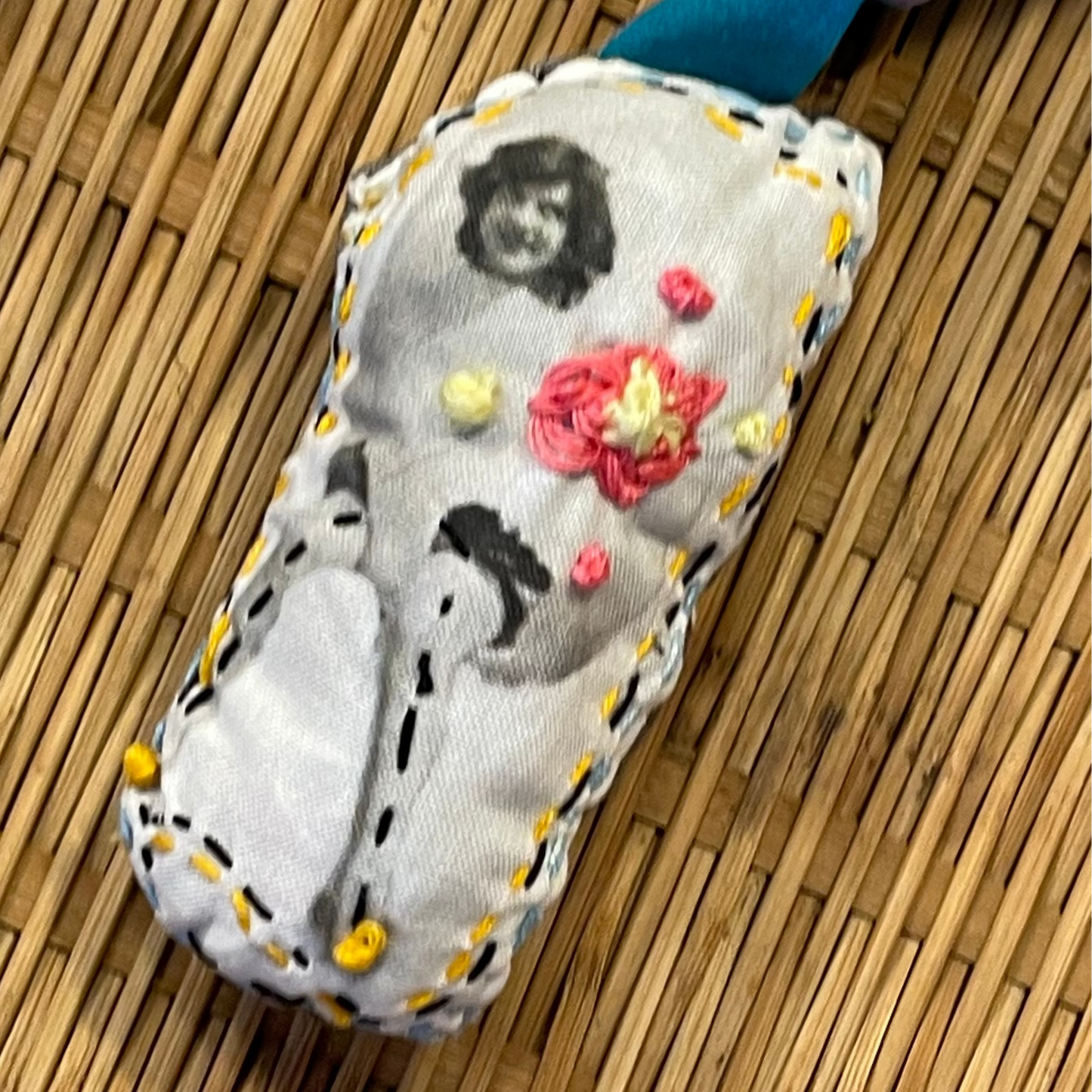 Embroidered Quirky Vintage Picture Ornament