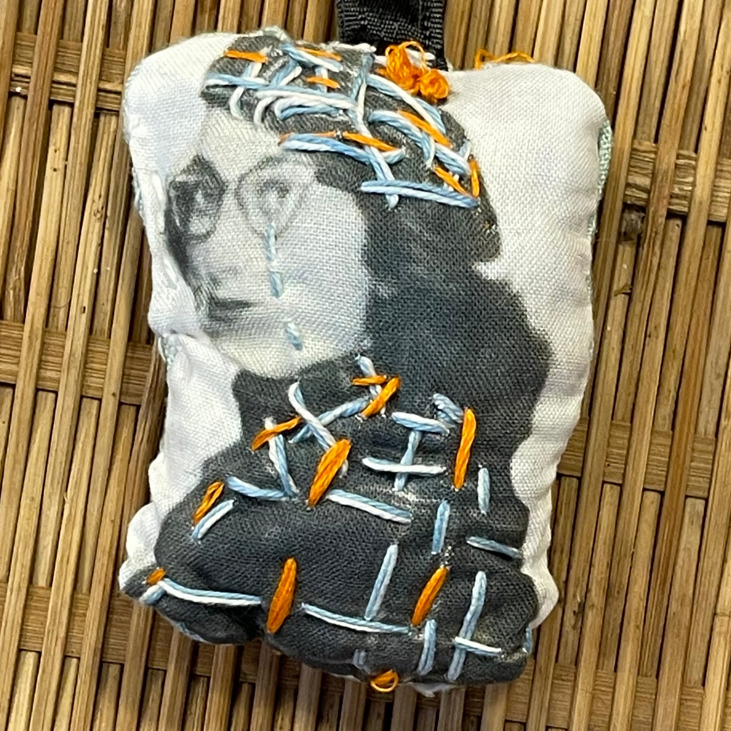 Embroidered Quirky Vintage Picture Ornament