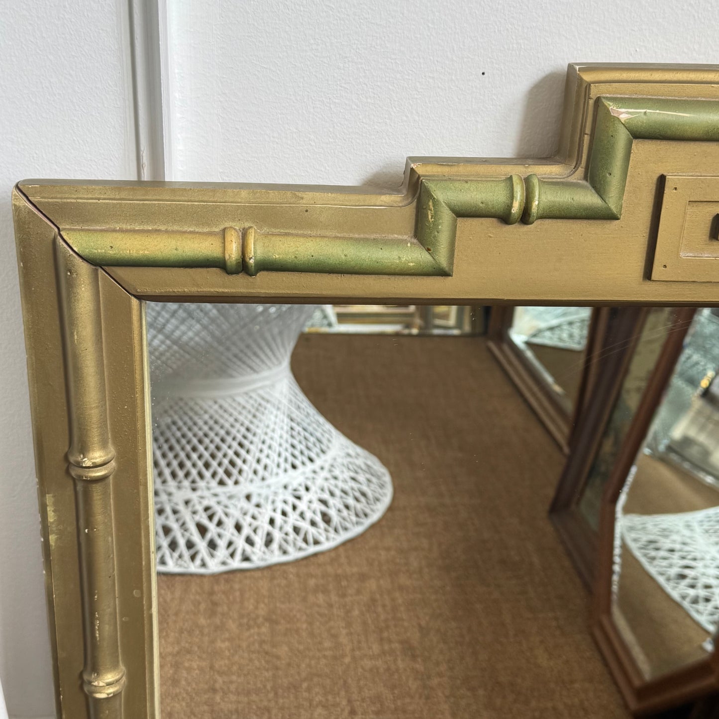 Vintage Greek Key Mirror