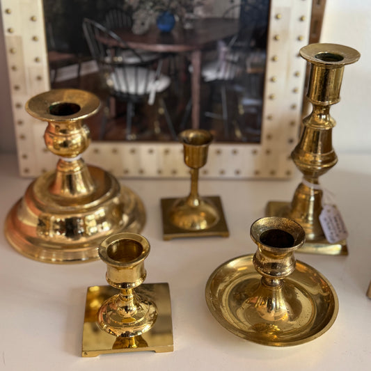 Vintage Brass Candlesticks
