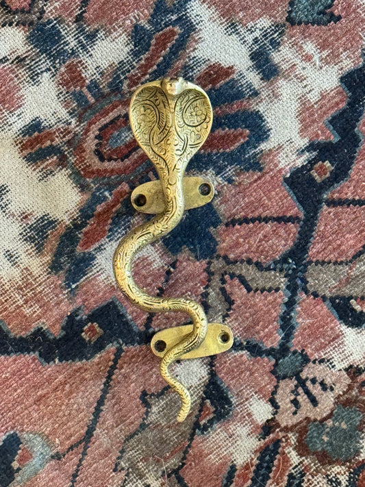 Cobra Snake Brass Handle Left