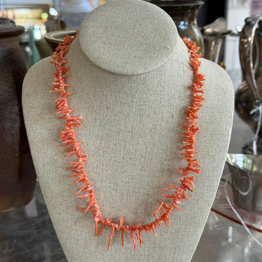 Vintage Coral Strand Necklace