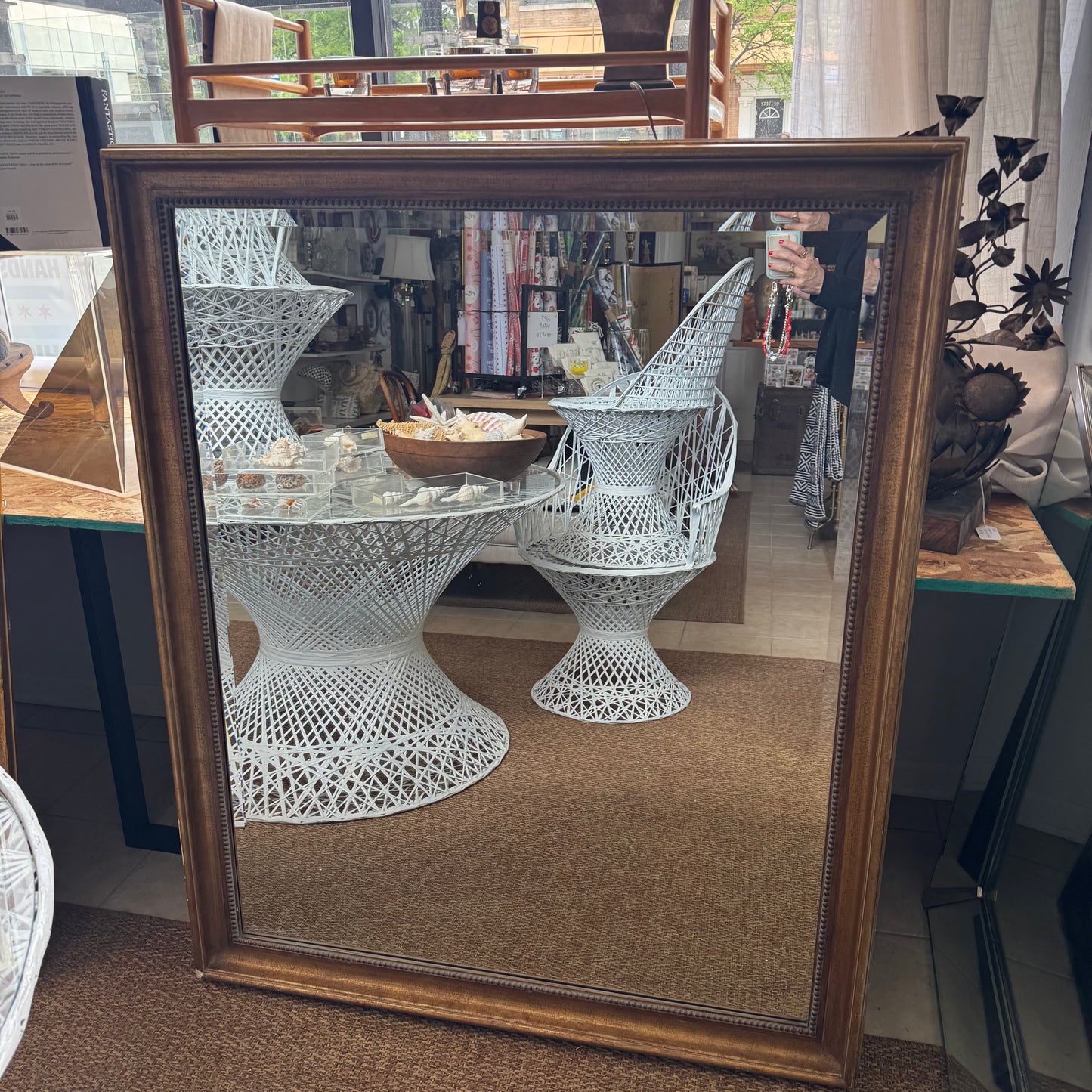 Jerry Solomon Vintage Solid Wood Mirror