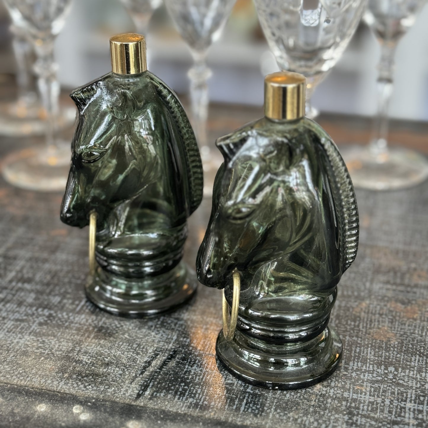 Equestrian Glass Bottles
