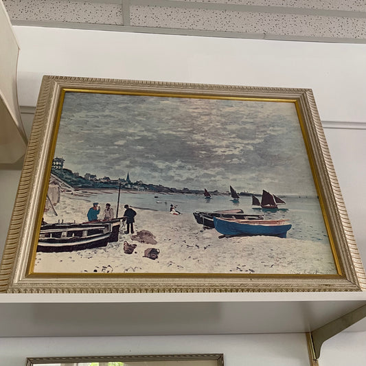 The Beach at Sainte Adresse Monet