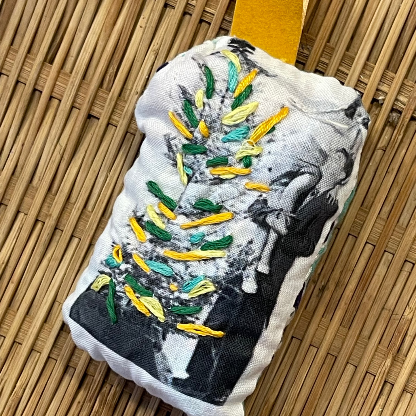 Embroidered Quirky Vintage Picture Ornament