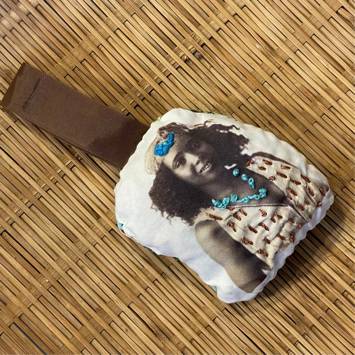 Embroidered Quirky Vintage Picture Ornament