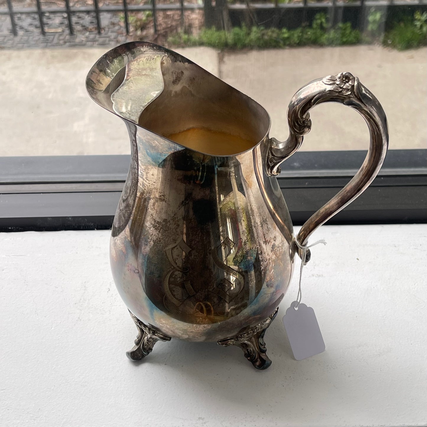 Ernest Stapleton Silver Plate Pitcher