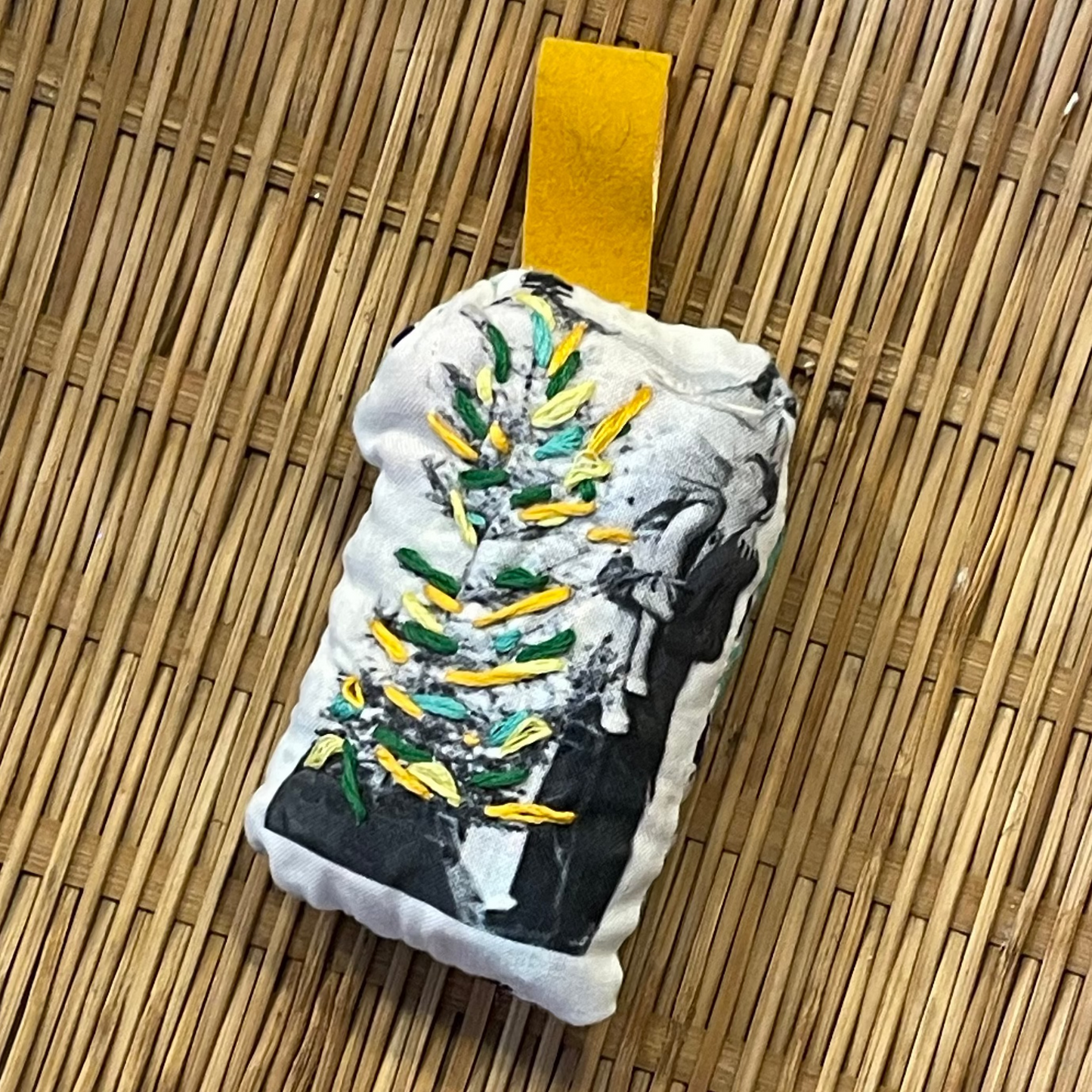 Embroidered Quirky Vintage Picture Ornament