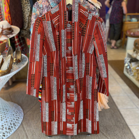 70s Kay Windsor Belted Tunic Dress