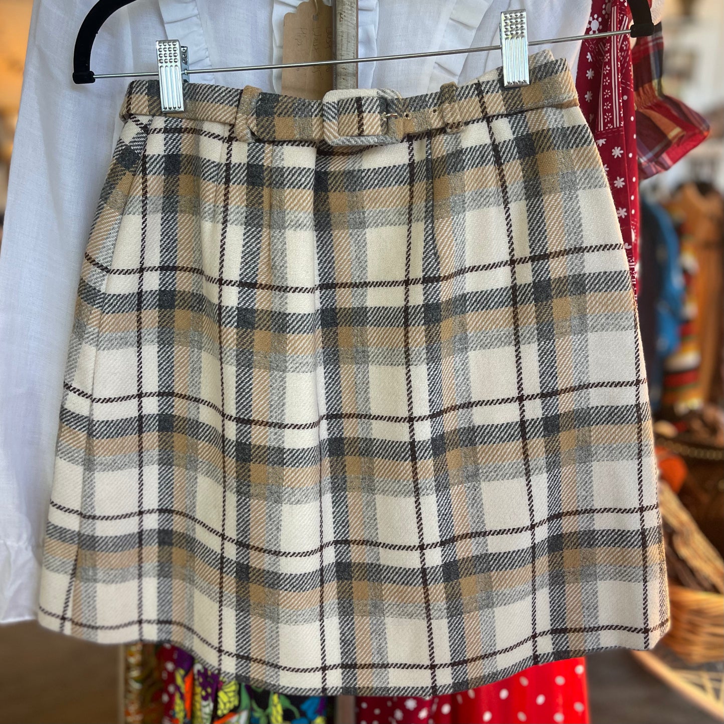 60s Wool Mini Skirt