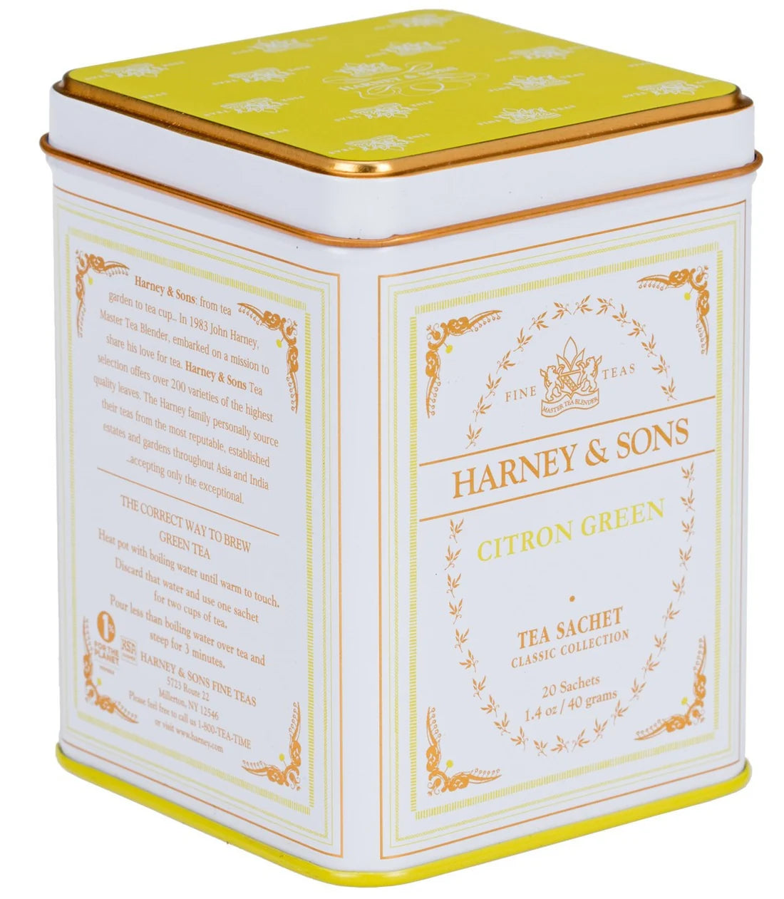 Harney & Sons Citron Green, Classic Tin of 20 Sachets