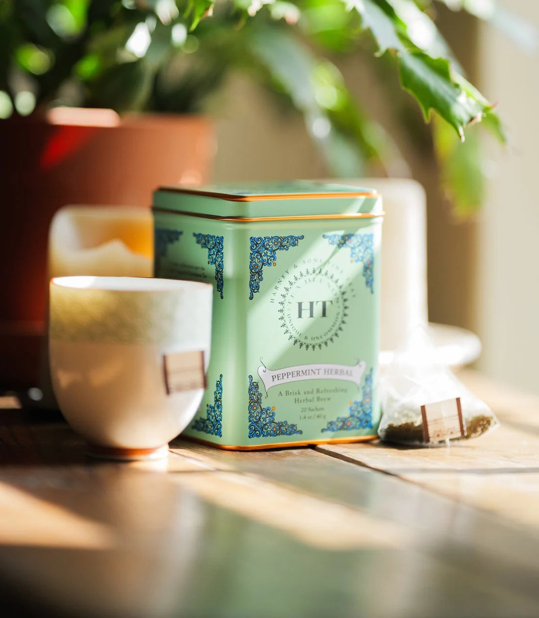 Harney & Sons Peppermint Herbal Tea, HT Tin of 20 Sachets
