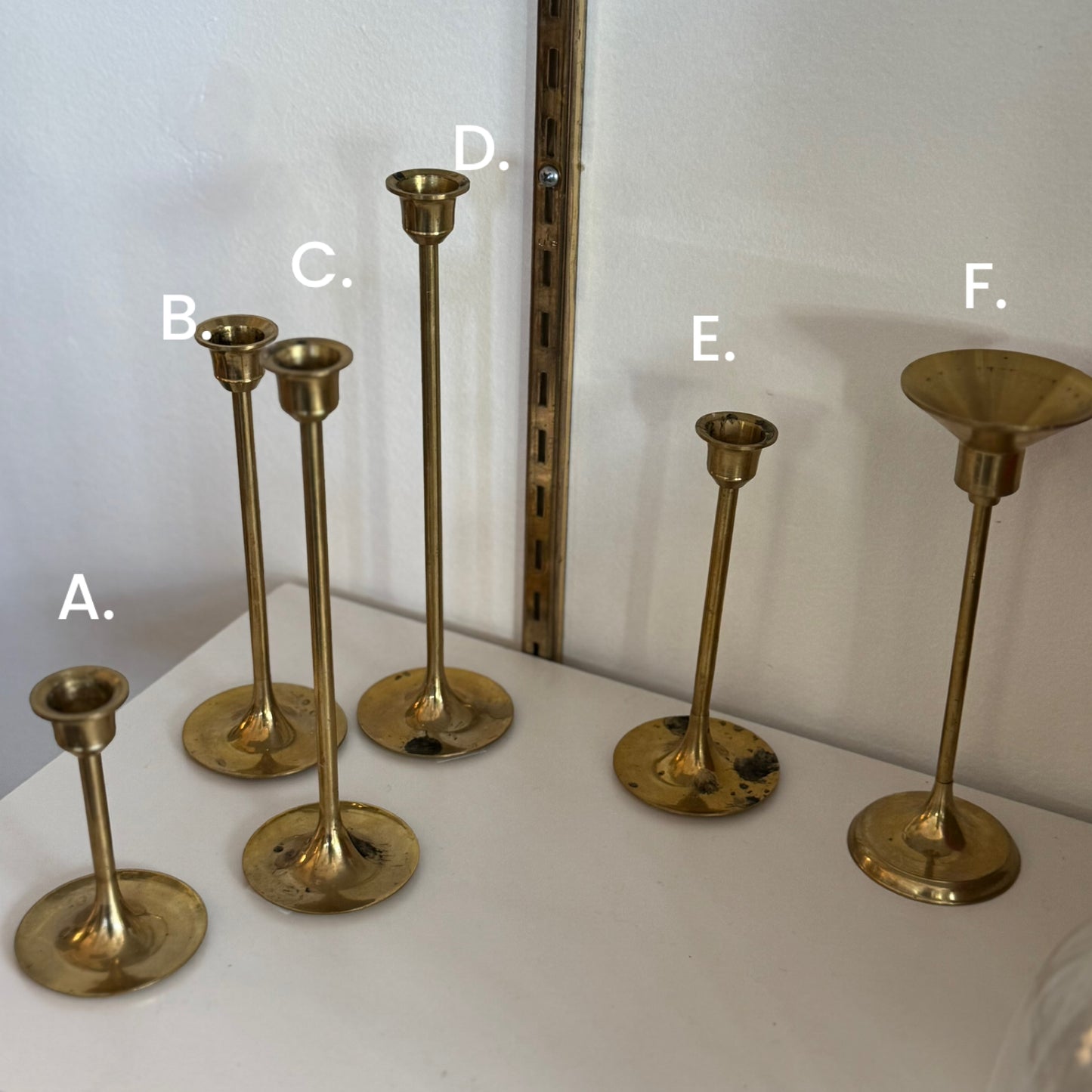 Vintage Brass Candlesticks