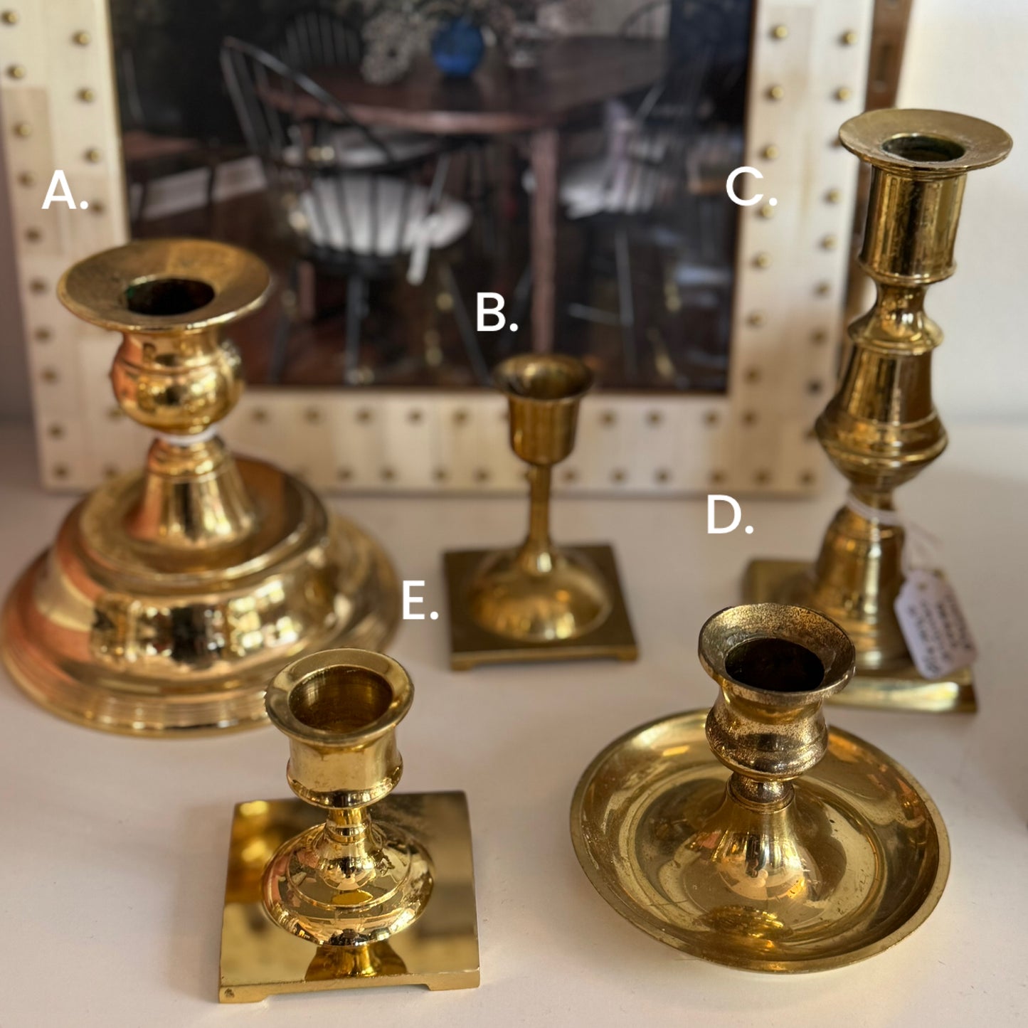 Vintage Brass Candlesticks