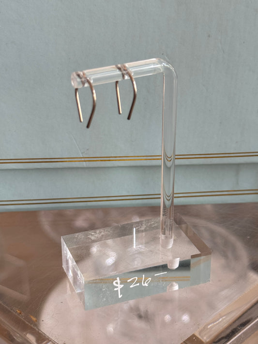Sera Half Hoops Silver