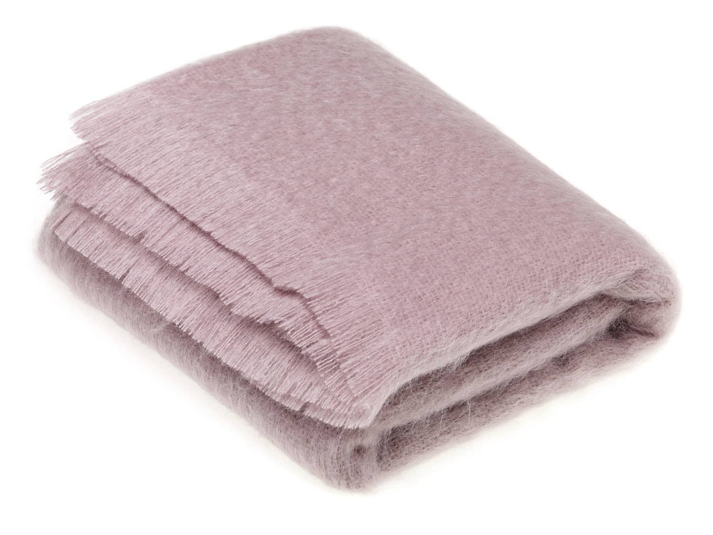 Luxury Mohair Throw Collection - Made in England: Squirrel Gray