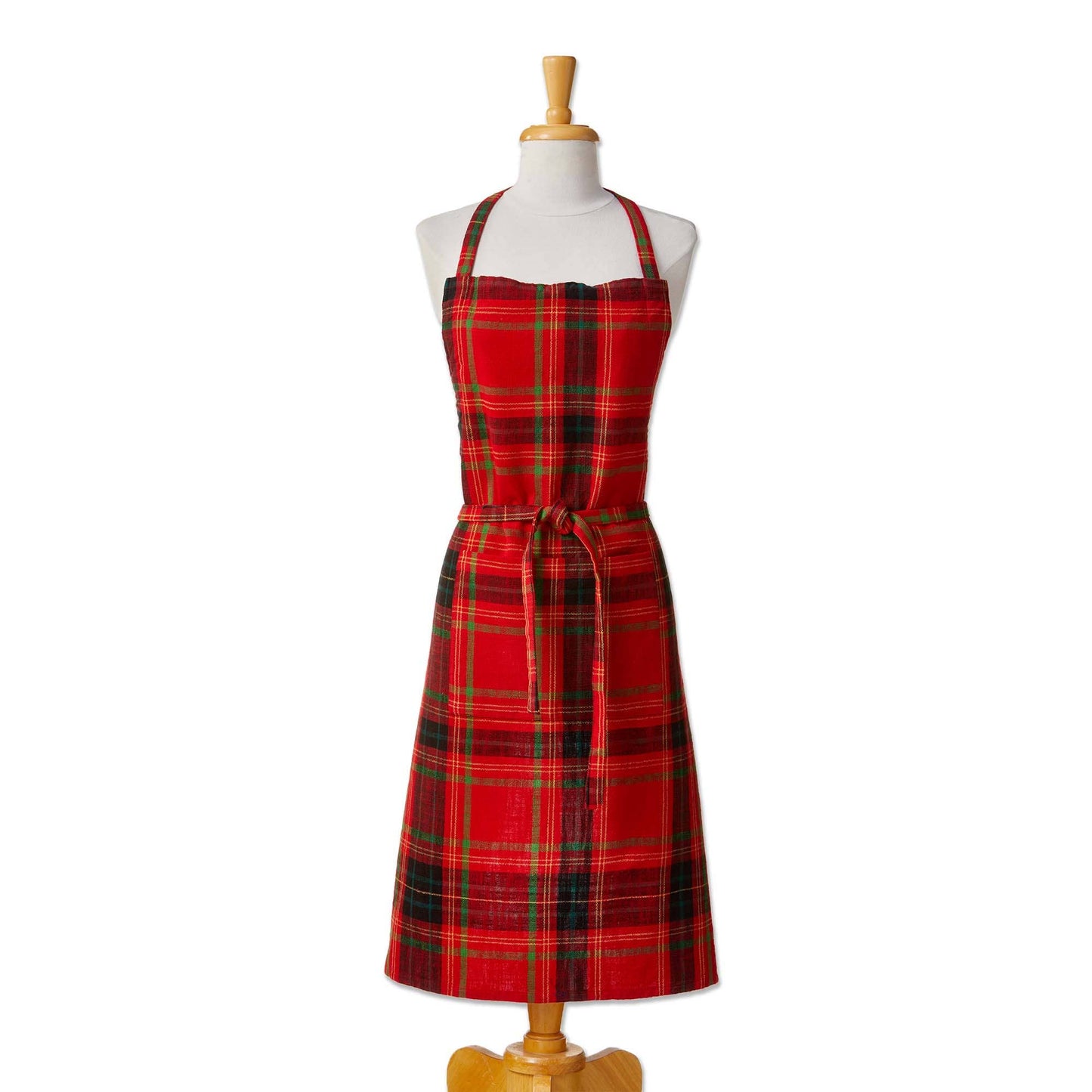 Christmas Holiday Plaid Apron