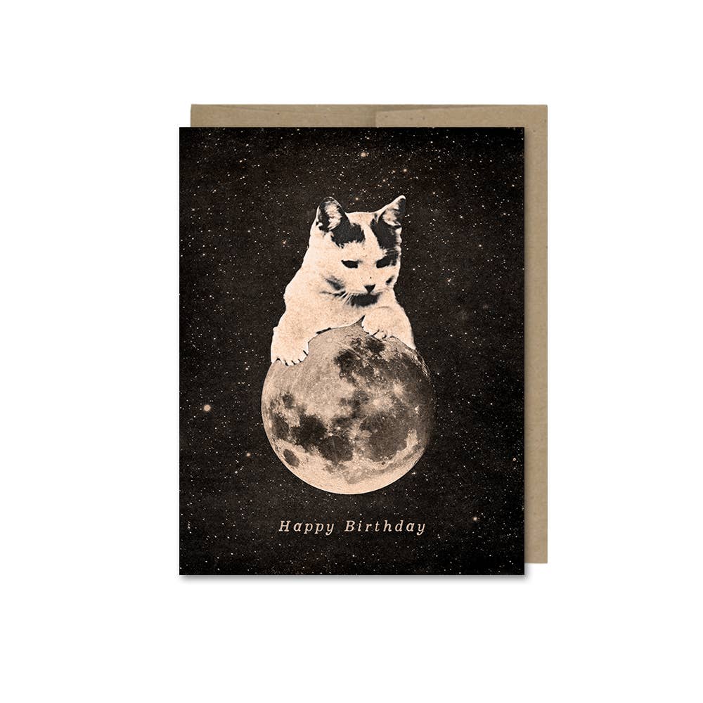 Happy Birthday Mooncat 2 Card
