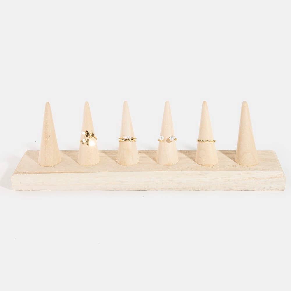 Wooden Ring Mount Display: WOOD