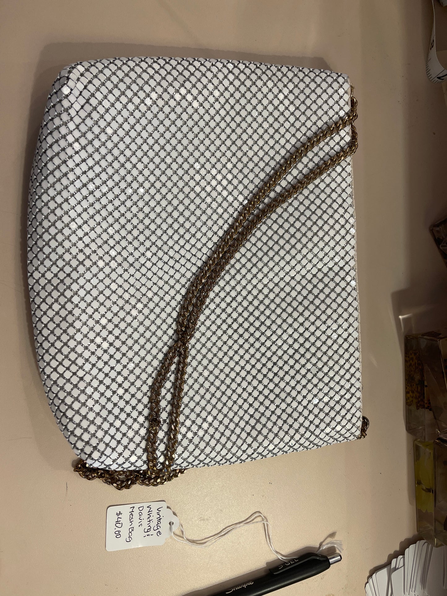 White mesh bag