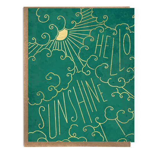 Hello Sunshine; Cute Friendship Card; Fun Romantic Card