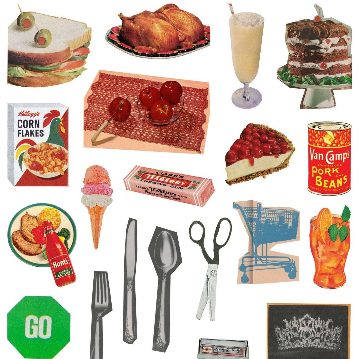 Good Old Days Collage Sheets