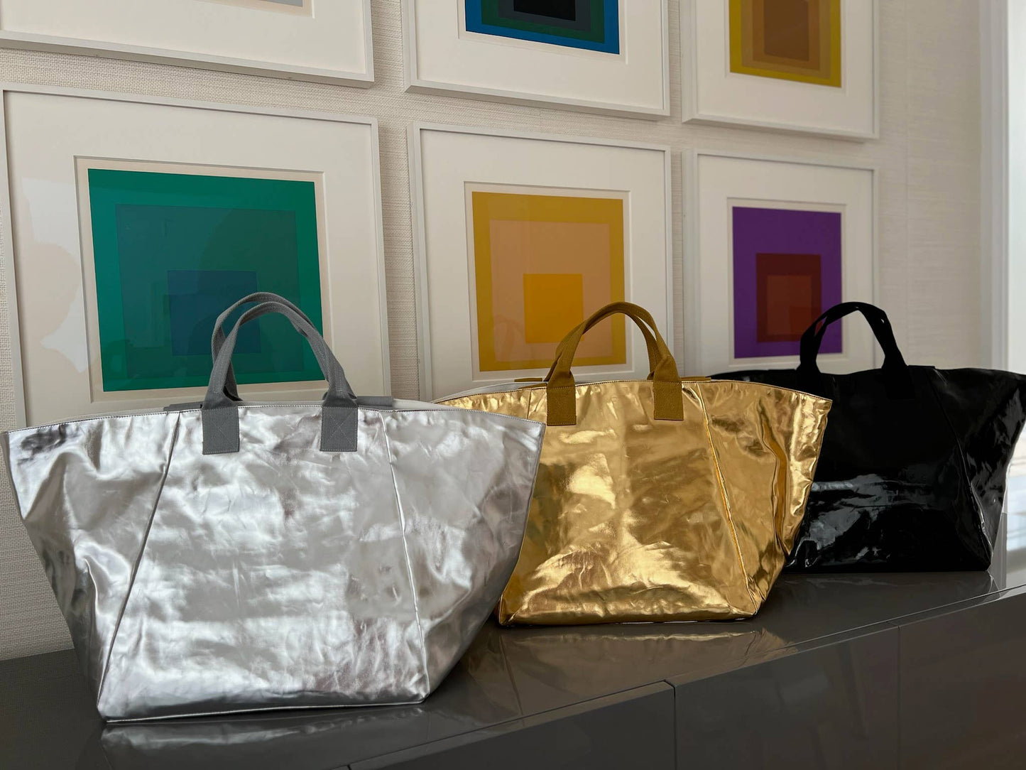 Silver Metallic Chelsea Bag