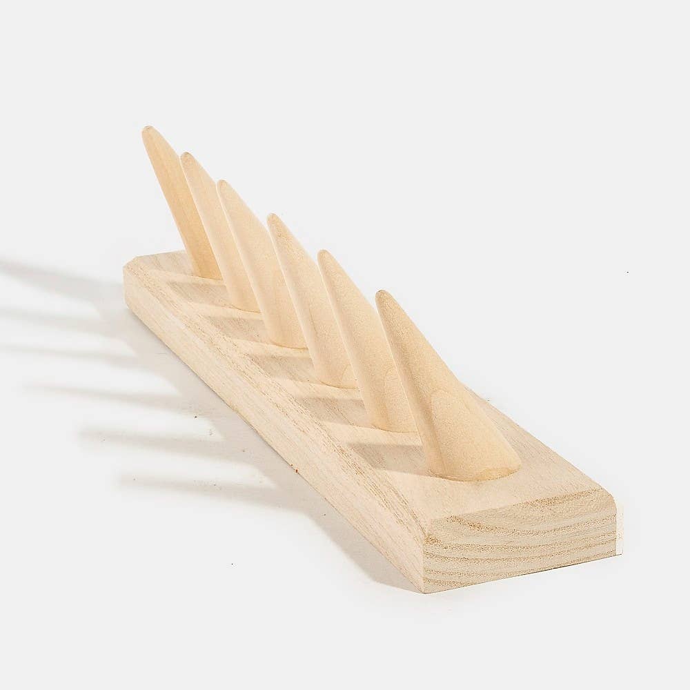 Wooden Ring Mount Display: WOOD