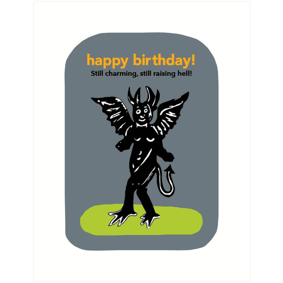 Raising Hell | Birthday Greeting Card: A2
