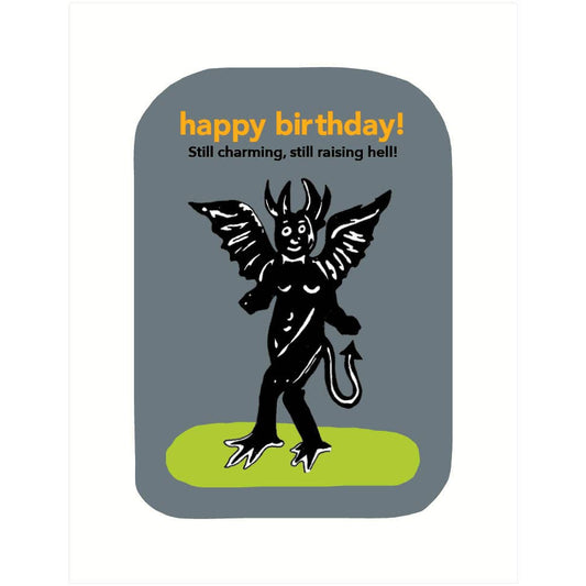 Raising Hell | Birthday Greeting Card: A2