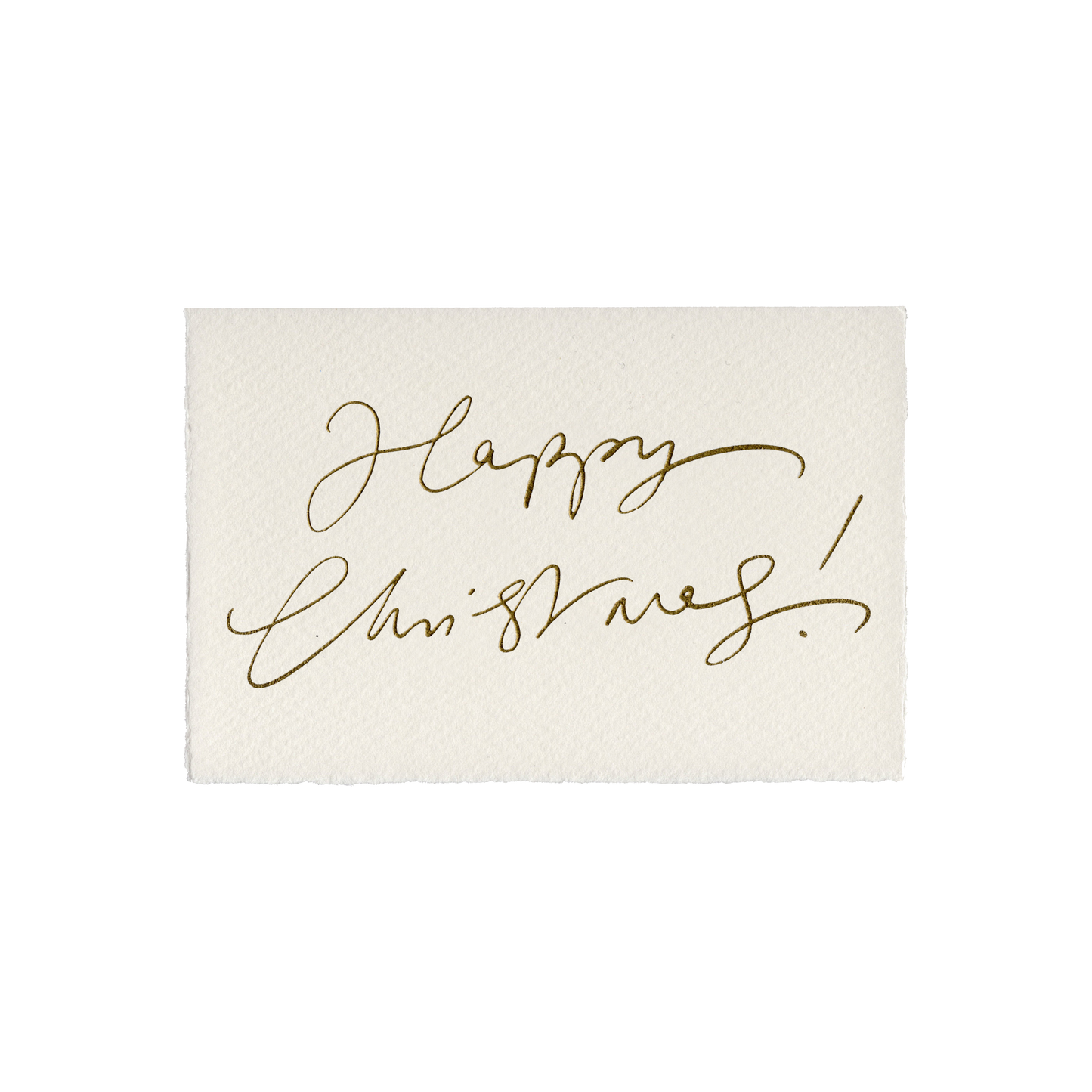 Happy Christmas (Scribble) Card in Red or Gold: Red