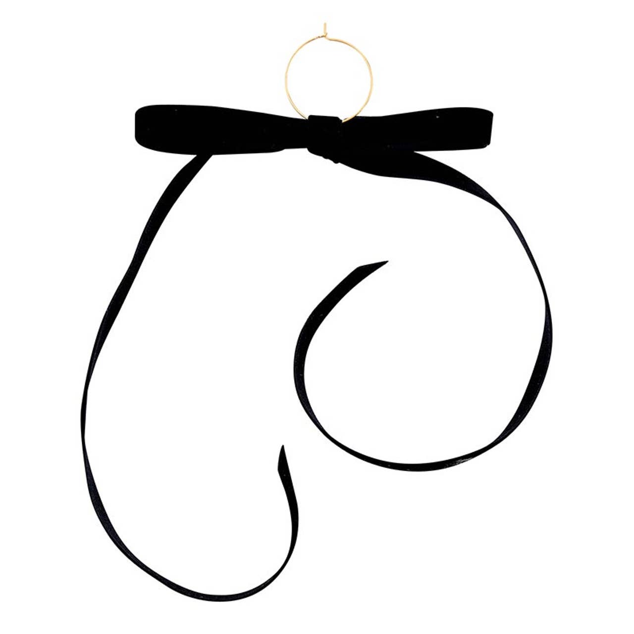 Velvet Bow Wine Charms - Green - Set of 6: Material