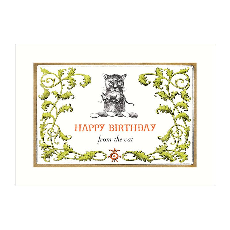 Cat Gift | Birthday Greeting Card: A2