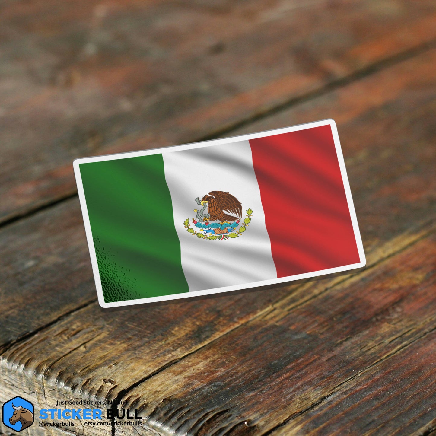 Mexican Flag Pride Sticker,  Mexico Waterproof Vinyl Sticker