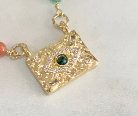 Evil Eye Protection Medallion Necklace