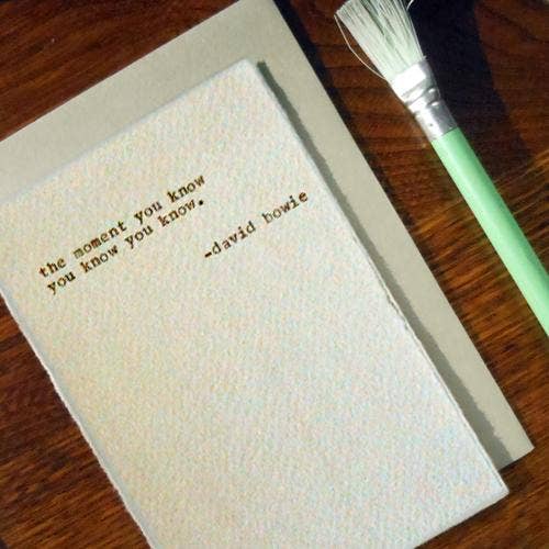 Bowie Rock Quote